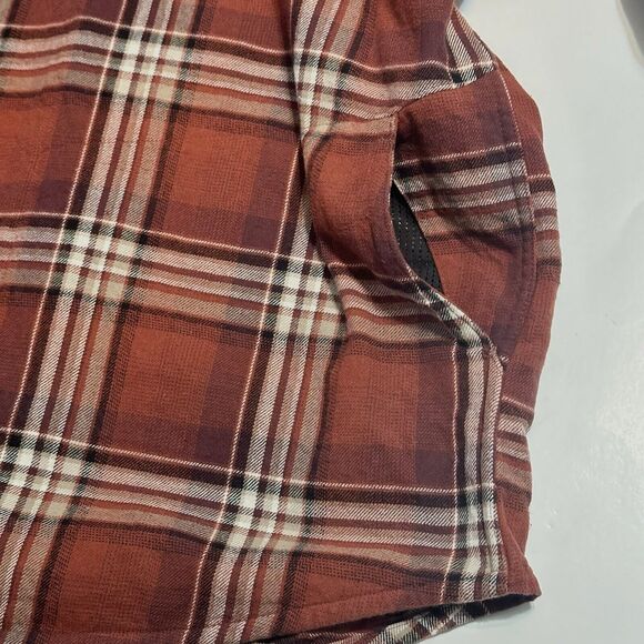 Off The Grid Shirt Mens Size XL Plaid Long Sleeve Button Down Destroyer Flannel - Picture 9 of 9